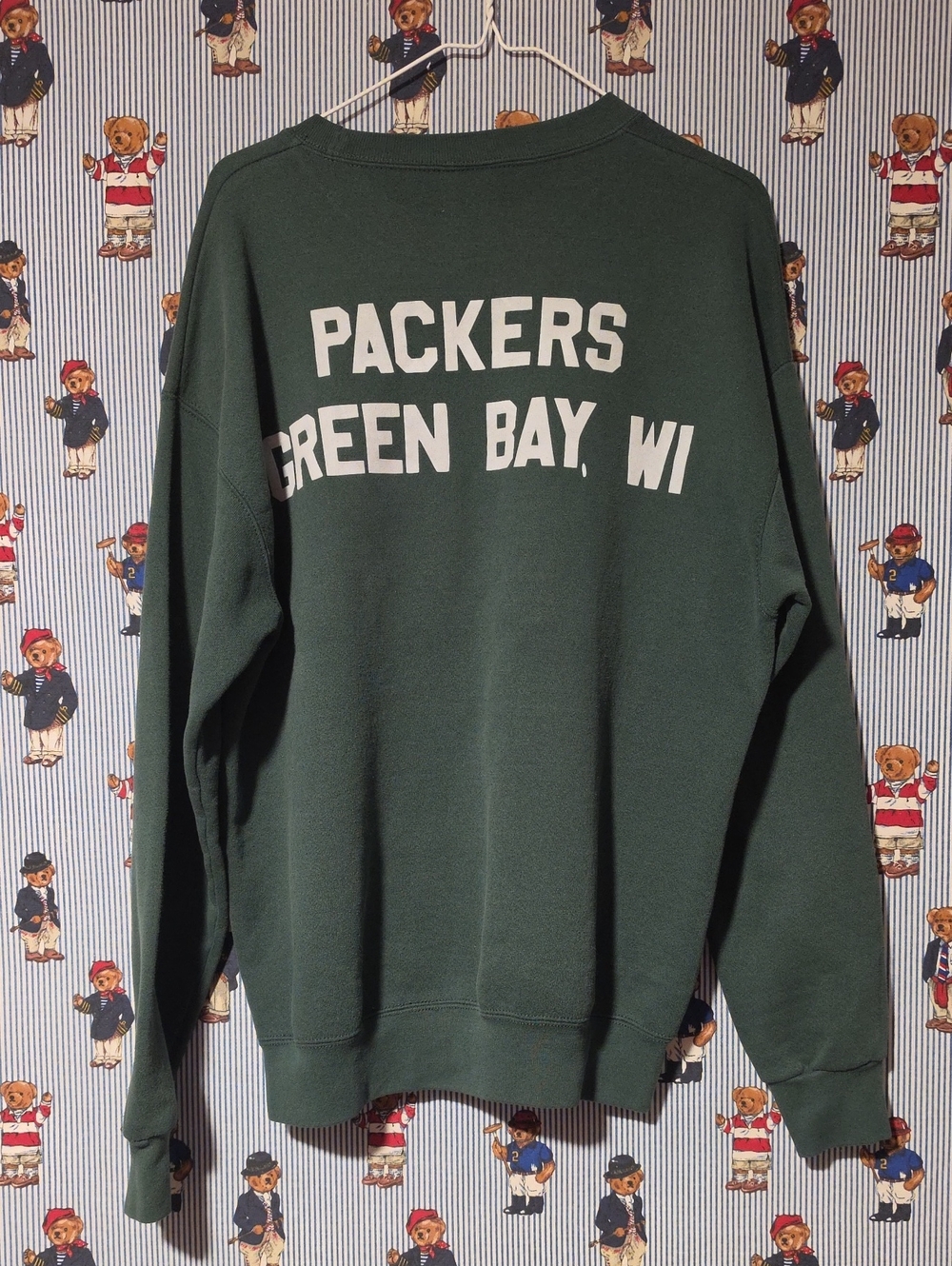 Vintage Y2k Green Bay Packers Green Crewneck Sweatshirt Team Apparel